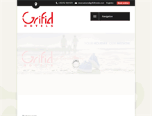 Tablet Screenshot of grifidhotels.com